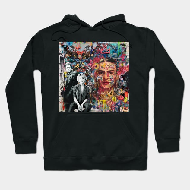 Frida Kahlo pop art Hoodie by christian@heltsort.com